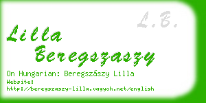 lilla beregszaszy business card